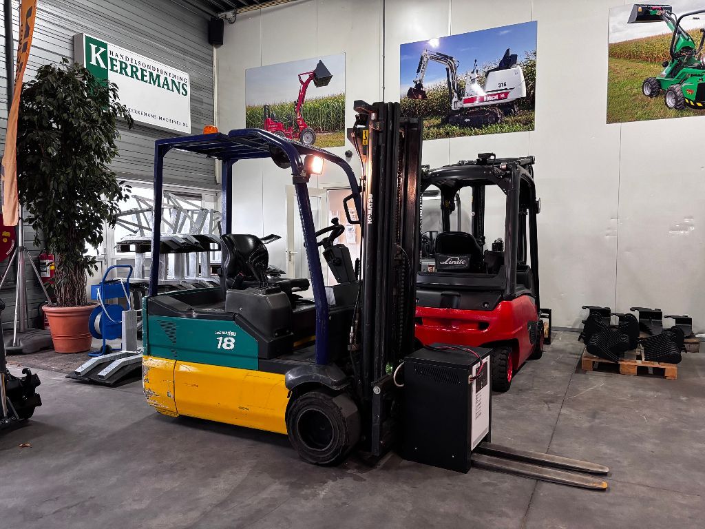 KOMATSU FB18M-2R Elektrische Heftruck TRIPLO FREELIFT SIDESHIFT