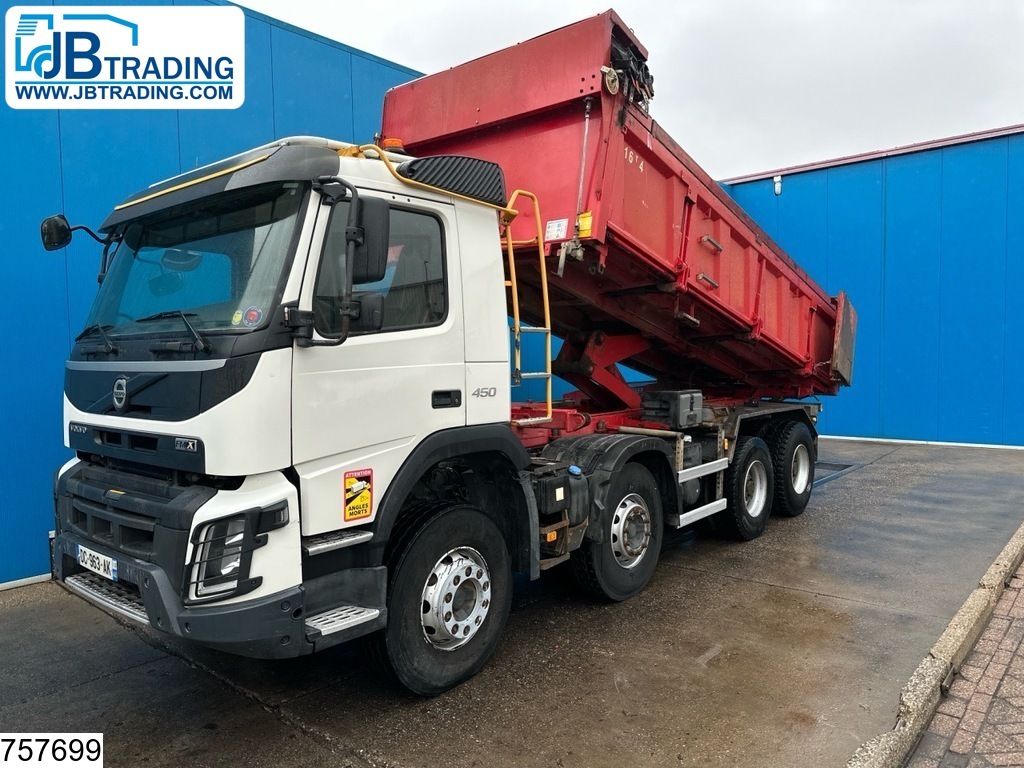 Volvo FMX 450 EURO 6, 8x4 steel suspeniosn