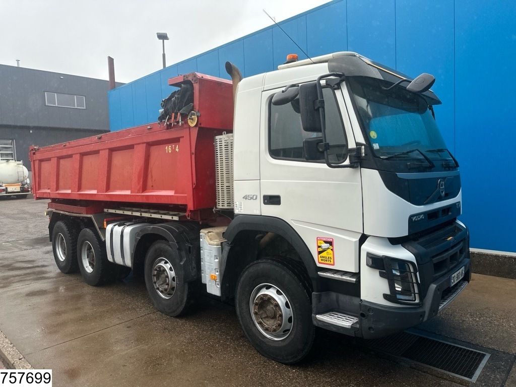 Volvo FMX 450 EURO 6, 8x4 steel suspeniosn