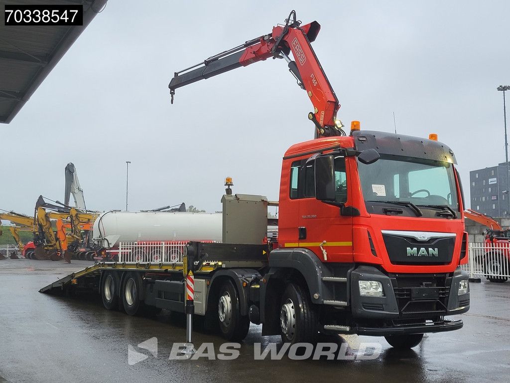 MAN TGS 35.360 8X2 FASSI F165A.2.22 E DYNAMIC Crane Hydraulic ramp Lift axle Euro 6