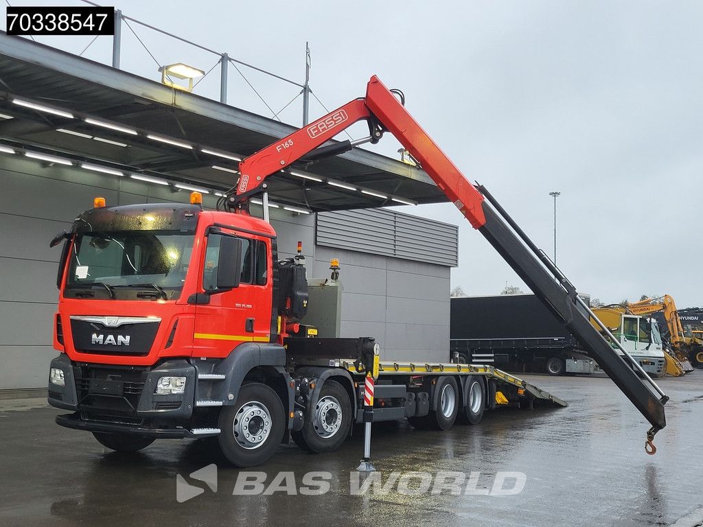 MAN TGS 35.360 8X2 FASSI F165A.2.22 E DYNAMIC Crane Hydraulic ramp Lift axle Euro 6