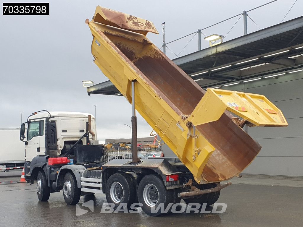 MAN TGS 41.480 8X4 15m3 tipper steel suspension Big-Axle Automatic Retarder Euro 6