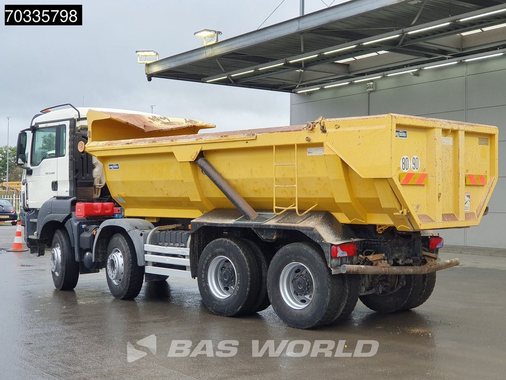 MAN TGS 41.480 8X4 15m3 tipper steel suspension Big-Axle Automatic Retarder Euro 6