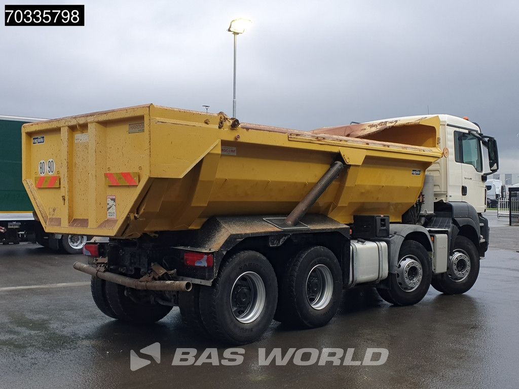MAN TGS 41.480 8X4 15m3 tipper steel suspension Big-Axle Automatic Retarder Euro 6