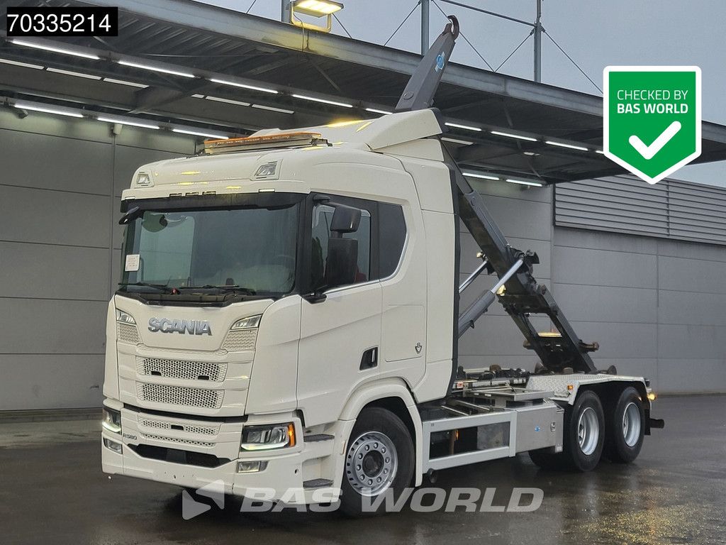 Scania R R580 6X2 AJK containersystem Lift-Axle Full Air suspension Retarder Automatic Euro 6