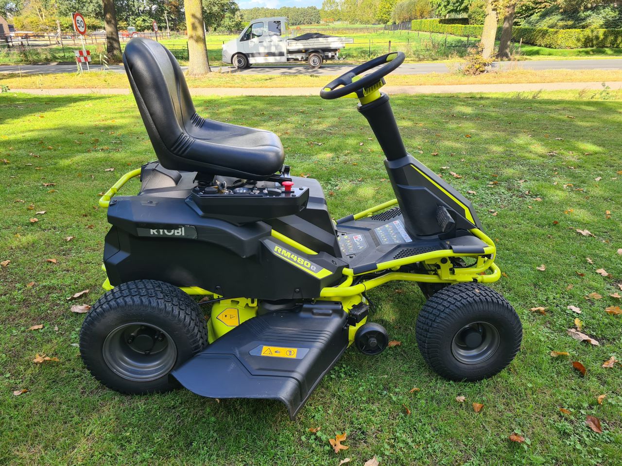 Ryobi RM 480 e accu zitmaaier 96 cm maaidek nieuwe accu's
