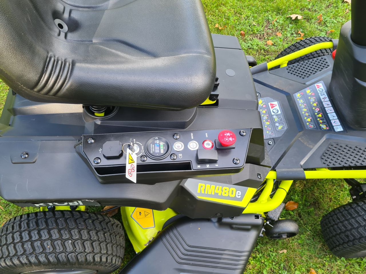 Ryobi RM 480 e accu zitmaaier 96 cm maaidek nieuwe accu's