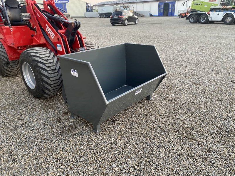 Kopf Mistcontainer / Erdcontainer mit Abstellfüßen