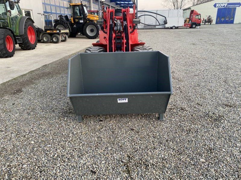 Kopf Mistcontainer / Erdcontainer mit Abstellfüßen