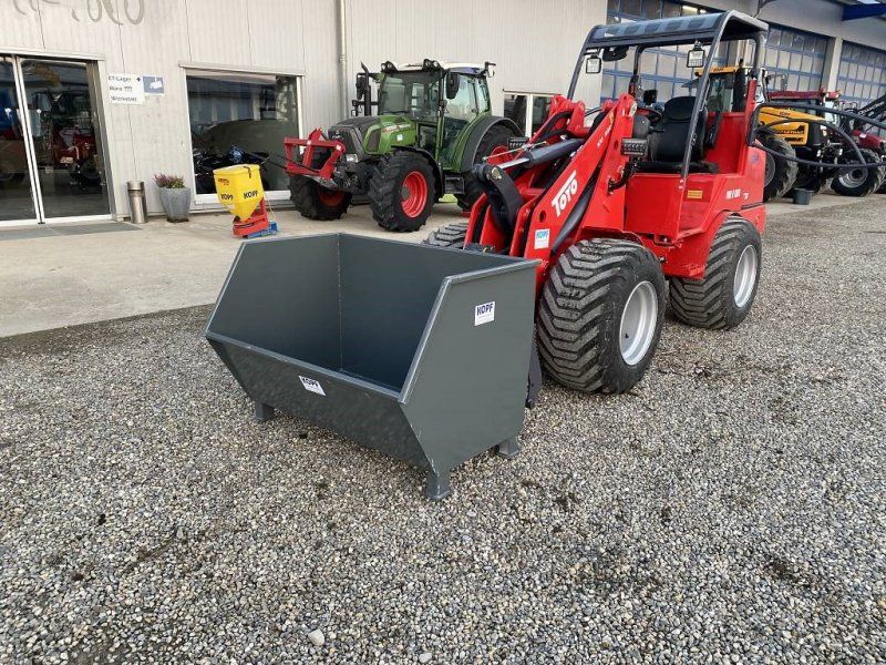 Kopf Mistcontainer / Erdcontainer mit Abstellfüßen