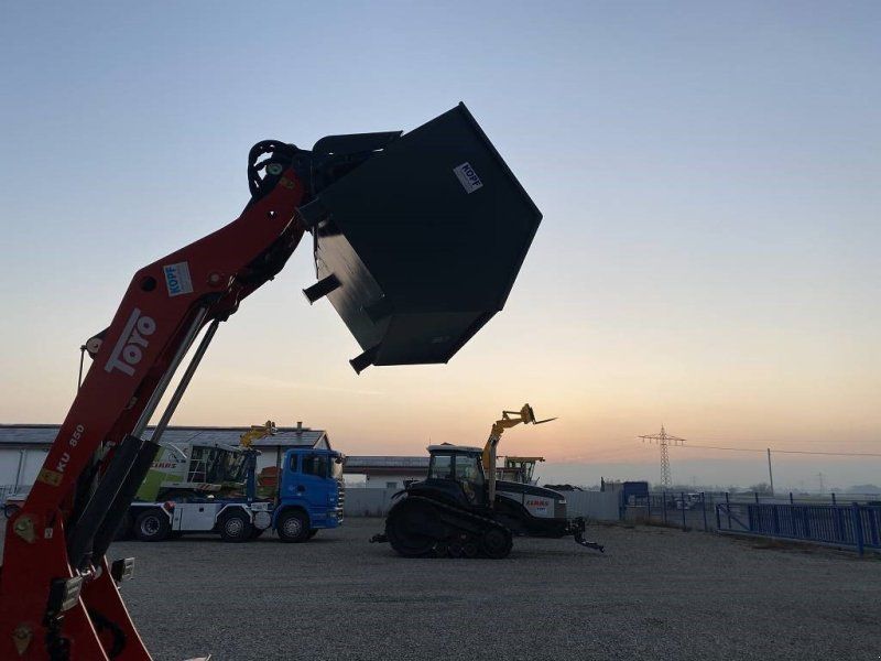 Kopf Mistcontainer / Erdcontainer mit Abstellfüßen