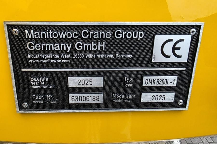 Grove GMK6300L-1 Available For Rent, Dutch Registration,
