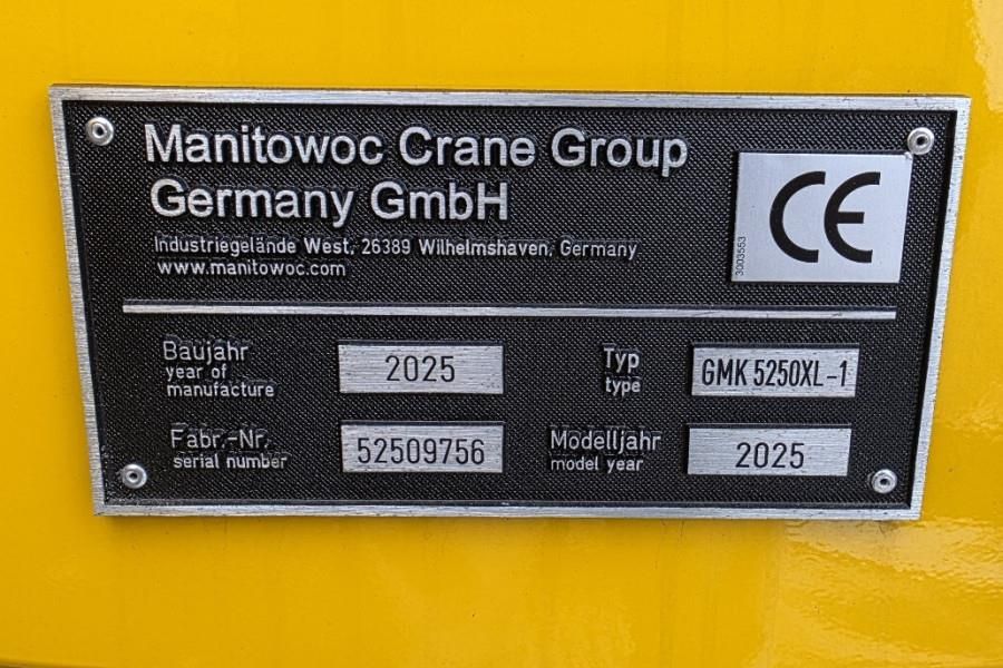 Grove GMK5250XL-1 Available For Rent, Dutch Registration