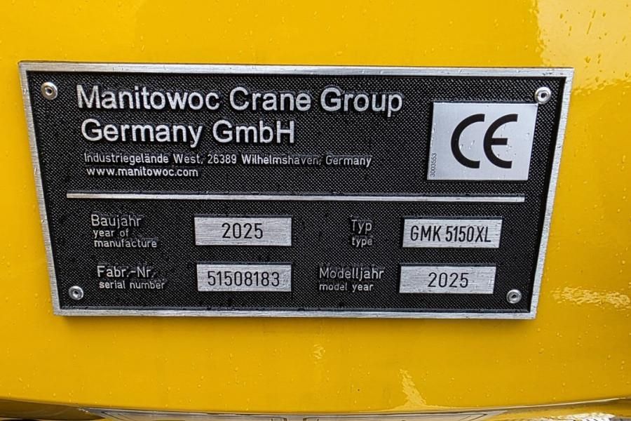 Grove GMK5150XL Available For Rent, Dutch Registration,