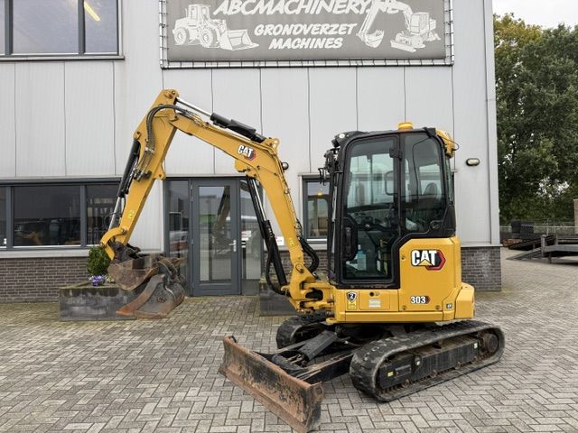 CAT 303cr Bj22 2500ur 3.2T Minigraver Minikraan Full option ZGST