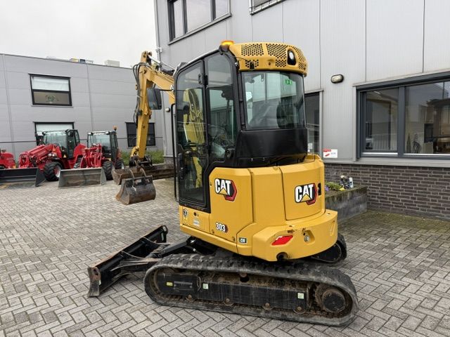 CAT 303cr Bj22 2500ur 3.2T Minigraver Minikraan Full option ZGST