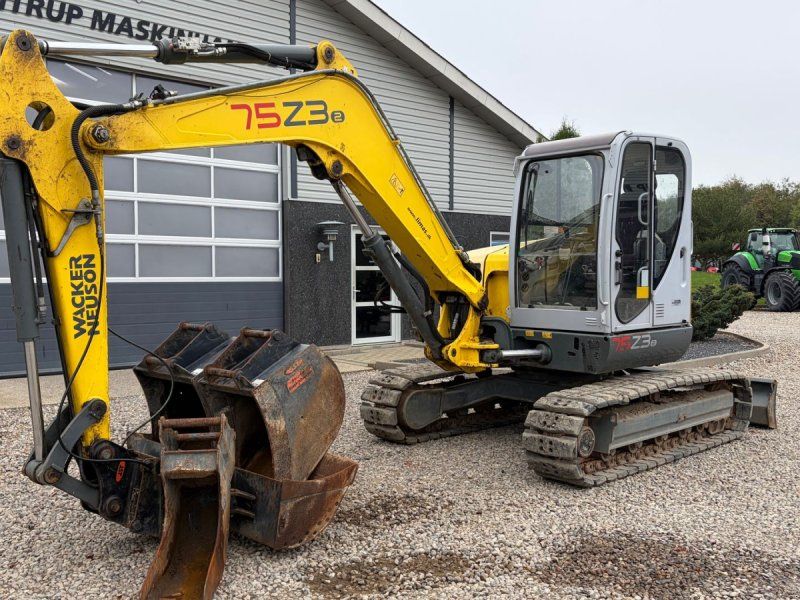 Wacker Neuson 75z3 Med hurtigskifte og tilt samt 4 skovle