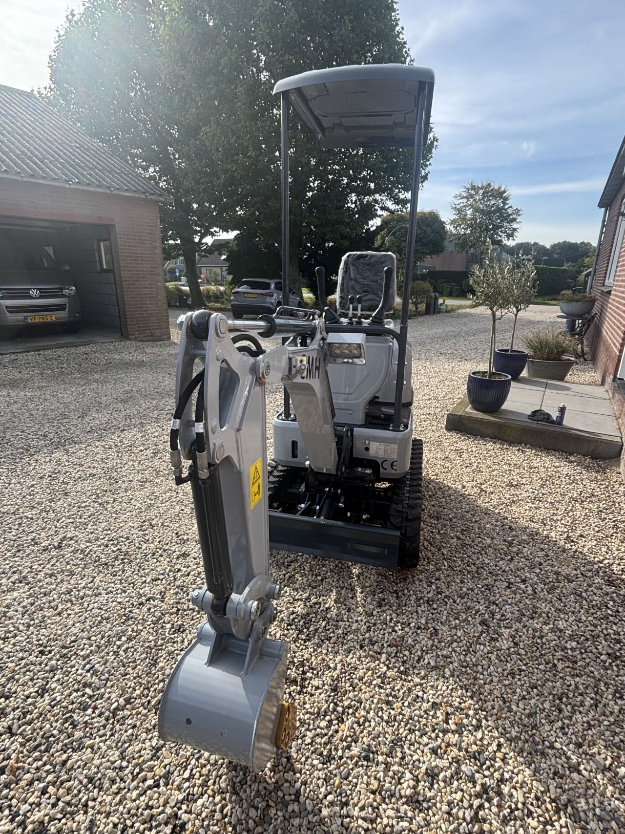 Minigraver graafmachine
