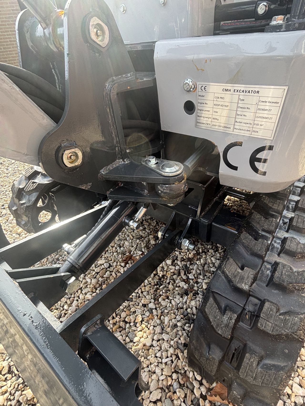 Minigraver graafmachine