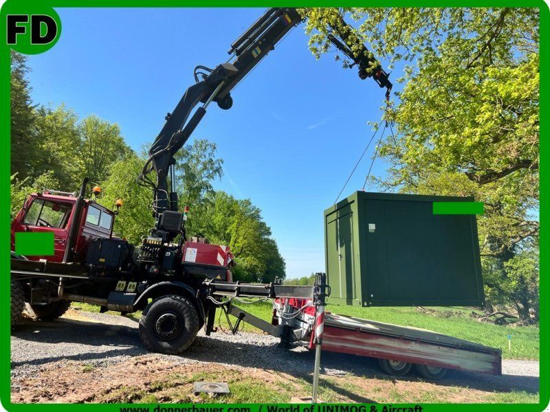 Mercedes-Benz Unimog mit dem größten Kran, 23 Meter, Ideal für Zimmerei  ,