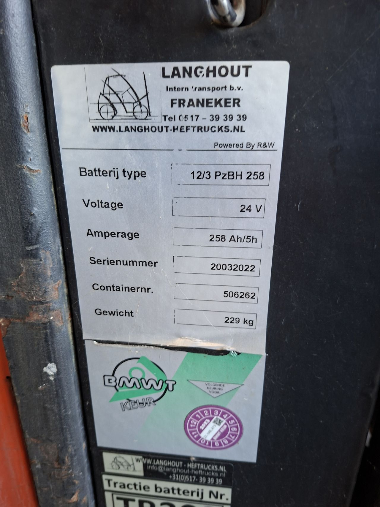 Elektrische stapelaar BT SPE160L 3.8 meter initiele heffing