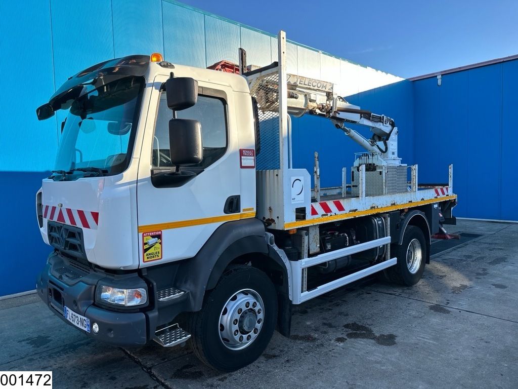 Renault D 16 280 4x4, EURO 6, steel suspension, drilling rig/crane