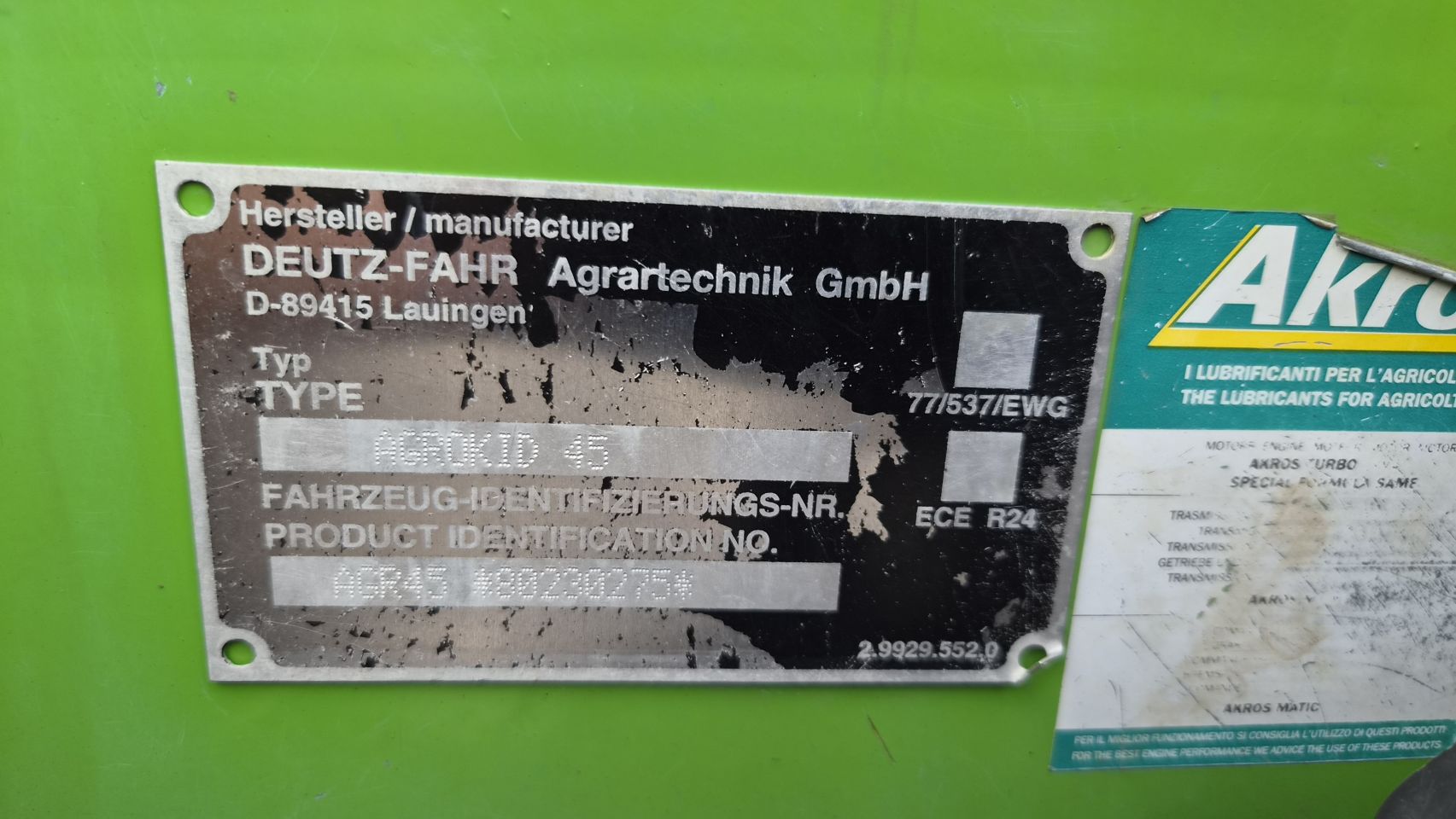 Deutz agrokid 45