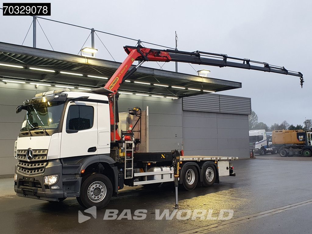 Mercedes Actros 2536 6X2 Palfinger PK18502 SH Kran Crane 6 extensions Lift axle Euro 6