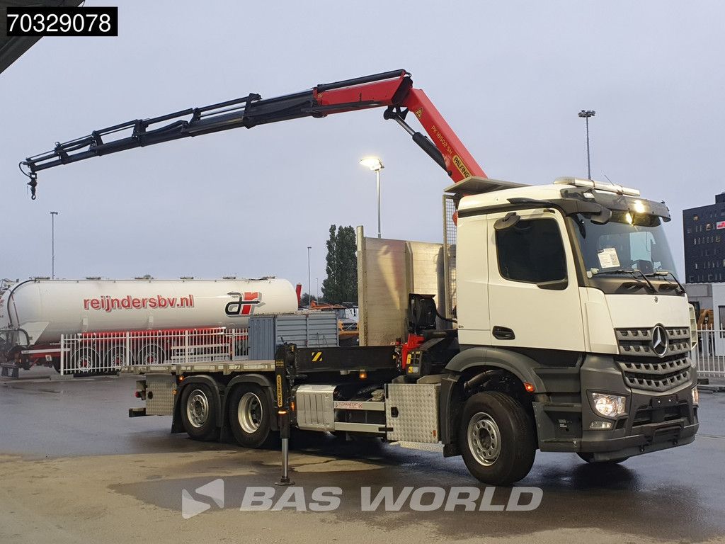 Mercedes Actros 2536 6X2 Palfinger PK18502 SH Kran Crane 6 extensions Lift axle Euro 6