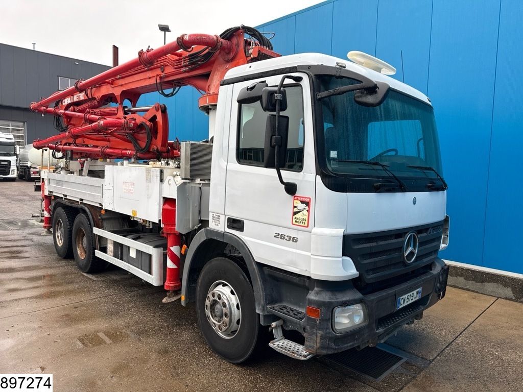 Mercedes Actros 2636 6x4, EURO 3, CIFA METRO 31, Steel