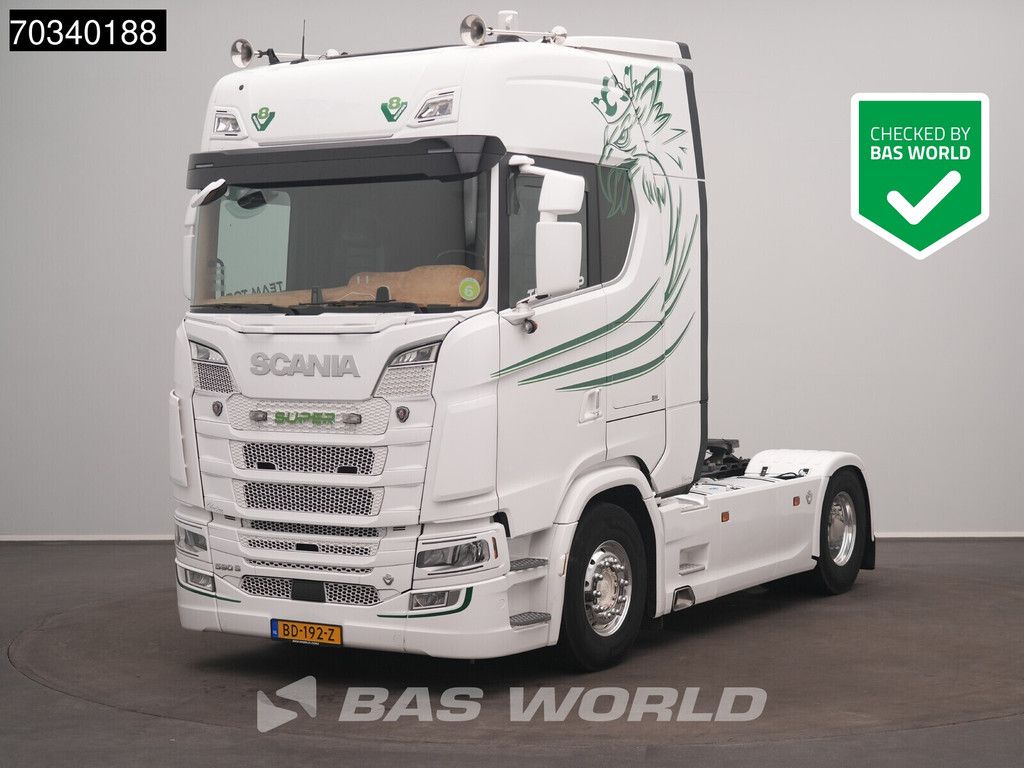 Scania S S590 4X2 V8 NL-Truck APK Retarder Full-Air 2x Tanks Standklima ACC Navi Alcoa's