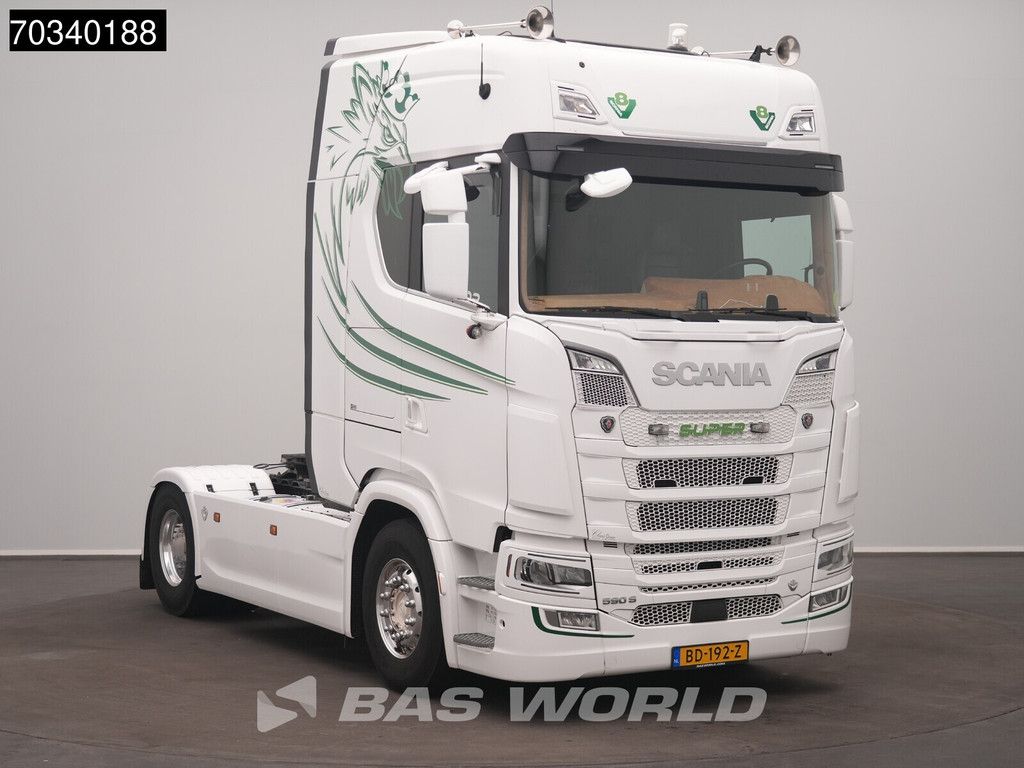 Scania S S590 4X2 V8 NL-Truck APK Retarder Full-Air 2x Tanks Standklima ACC Navi Alcoa's