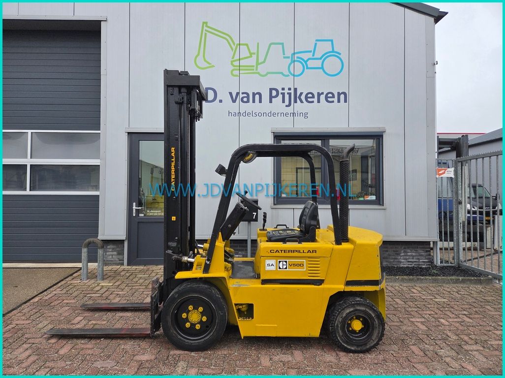 Caterpillar V50DSA 2.5t diesel + 3de hydrauliek ventiel