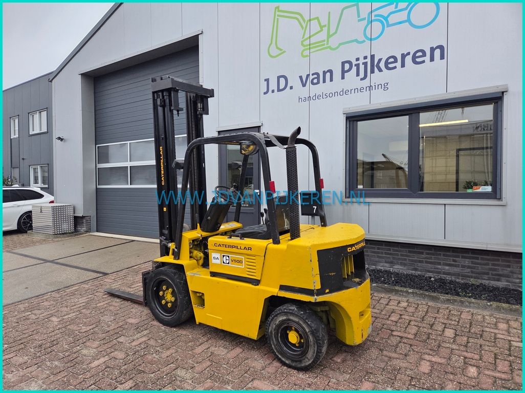 Caterpillar V50DSA 2.5t diesel + 3de hydrauliek ventiel