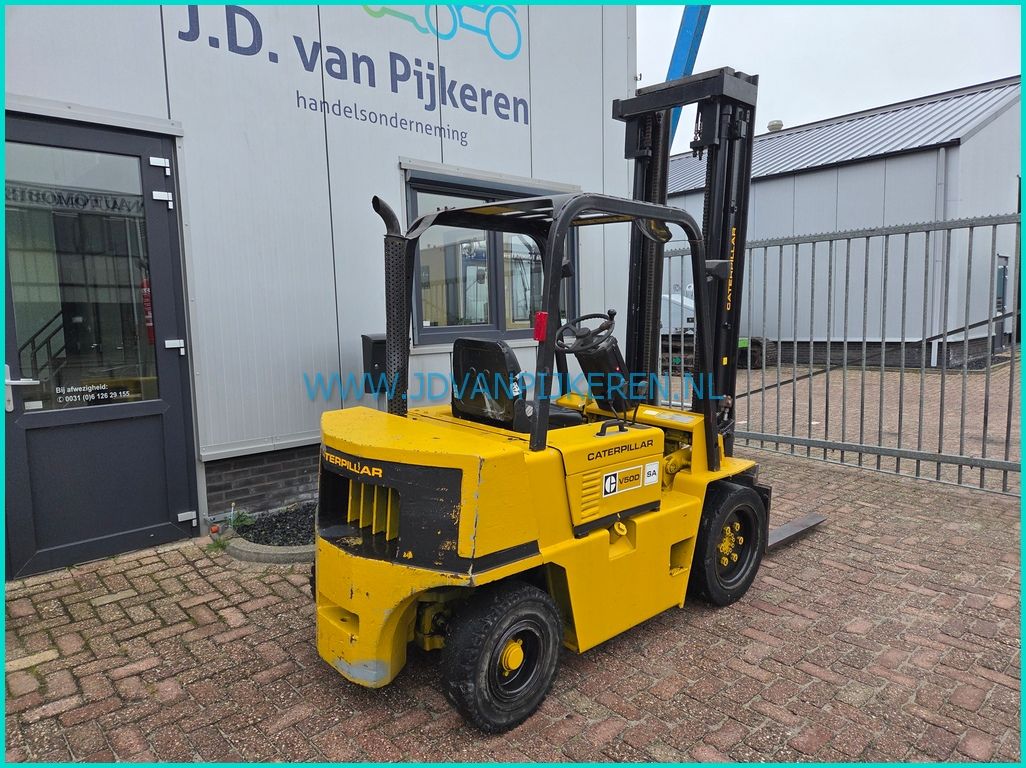 Caterpillar V50DSA 2.5t diesel + 3de hydrauliek ventiel