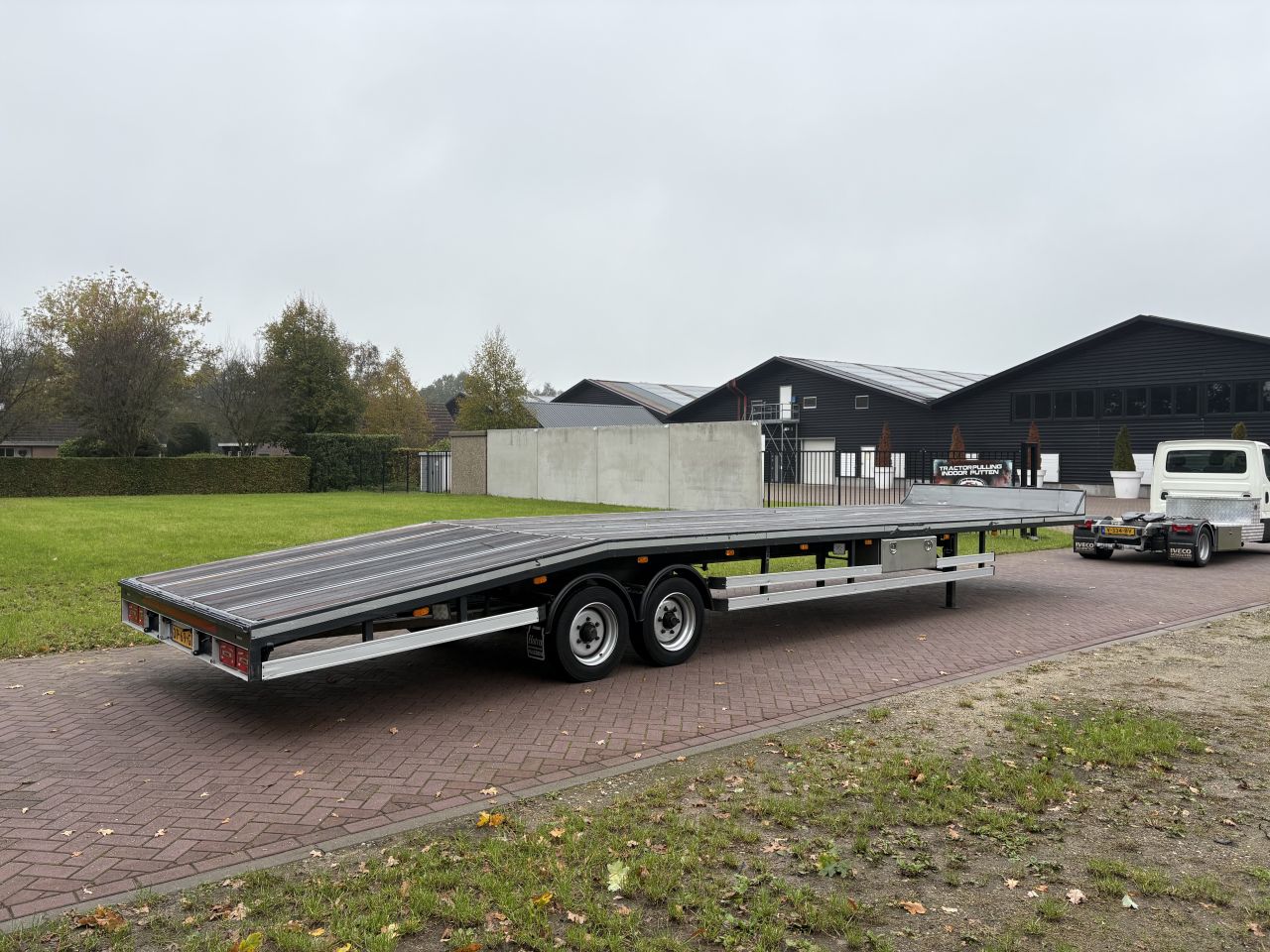 Be oplegger kuiper vlak ambulance auto transporter 11.17 CM