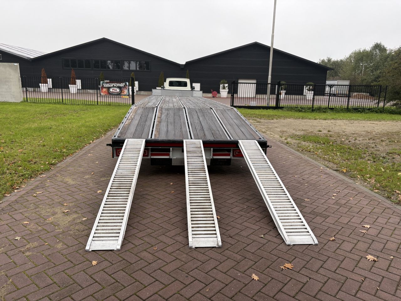 Be oplegger kuiper vlak ambulance auto transporter 11.17 CM