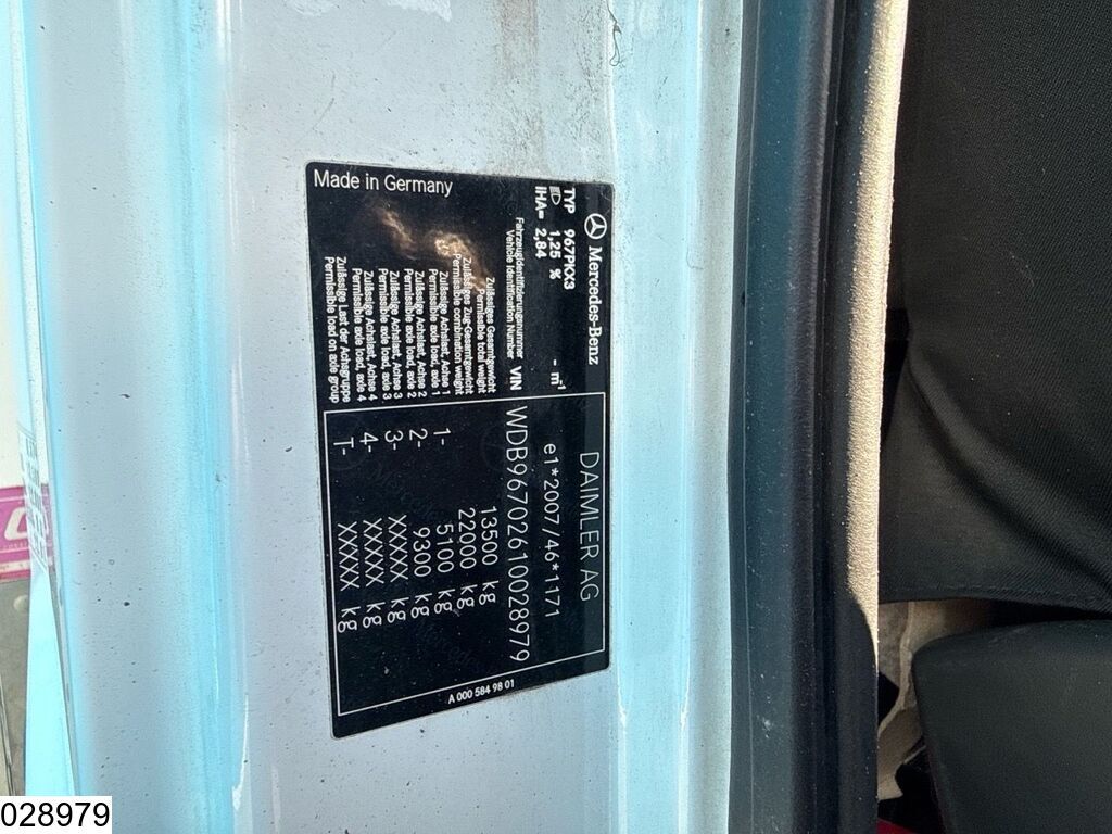 Mercedes Atego 1318 EURO 6, Palfinger