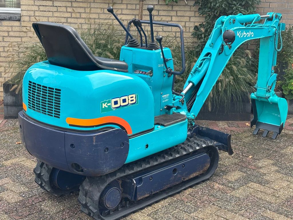 Kubota K-008 gebruikte minigraver 3cil. Diesel 800kg