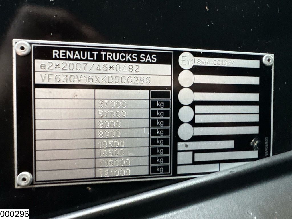 Renault C 380 8x2, EURO 6, Fassi, Remote