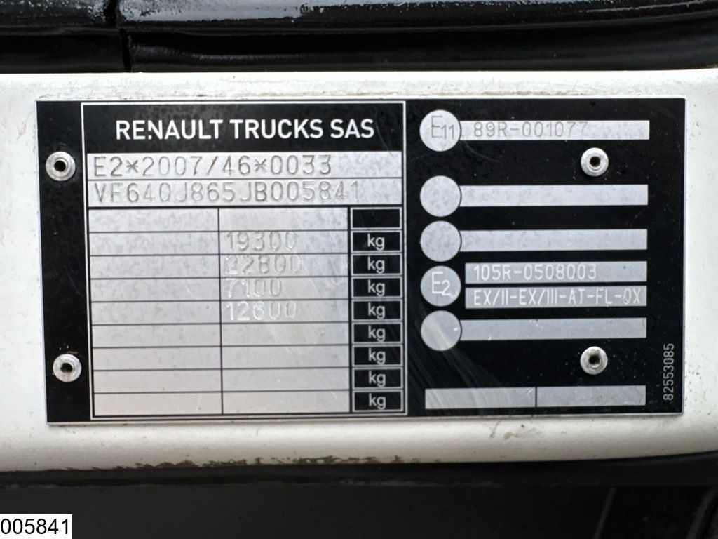 Renault D 19 280 EURO 6, Telma