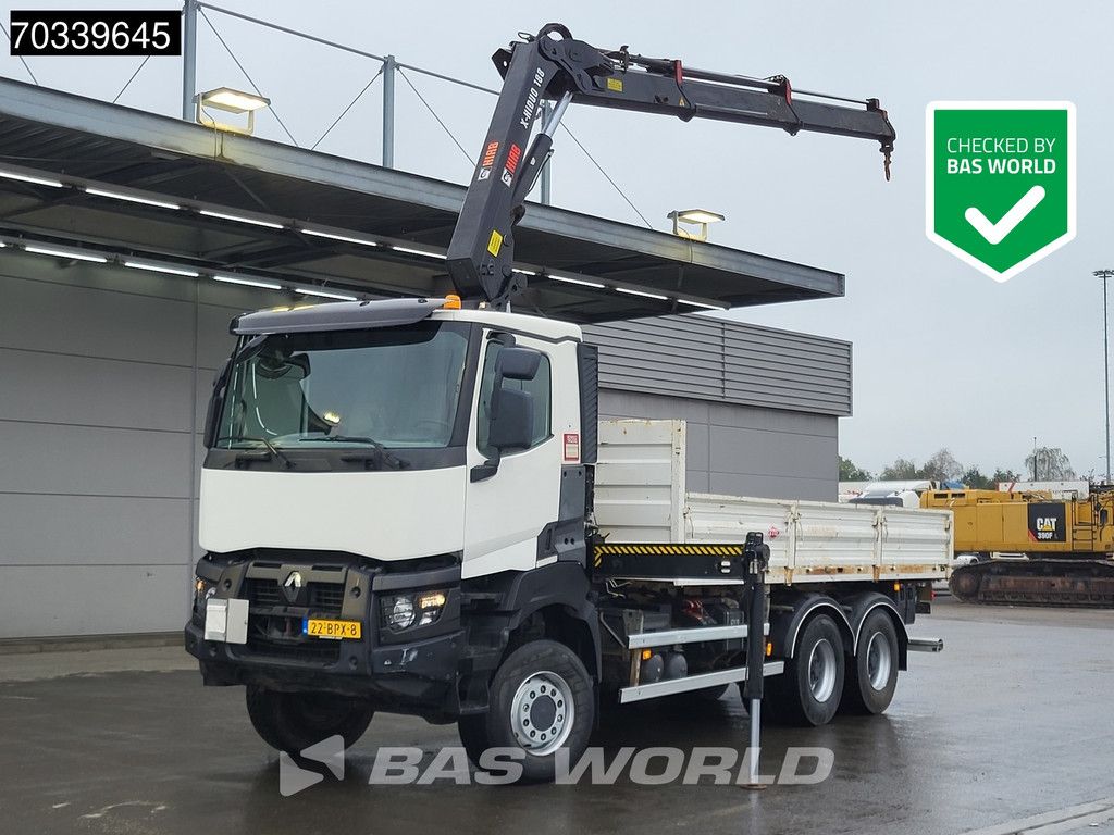 Renault K K 460 6X6 HIAB X-HIDUO 188 Remote Full Steel Big-Axle Euro 6
