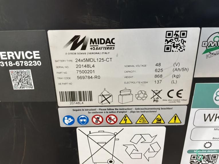 Batterien Elektrisch Midac 24X 5MDL125-CT