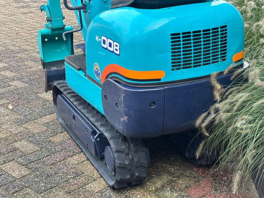 Kubota K-008 gebruikte minigraver 3cil. Diesel 800kg