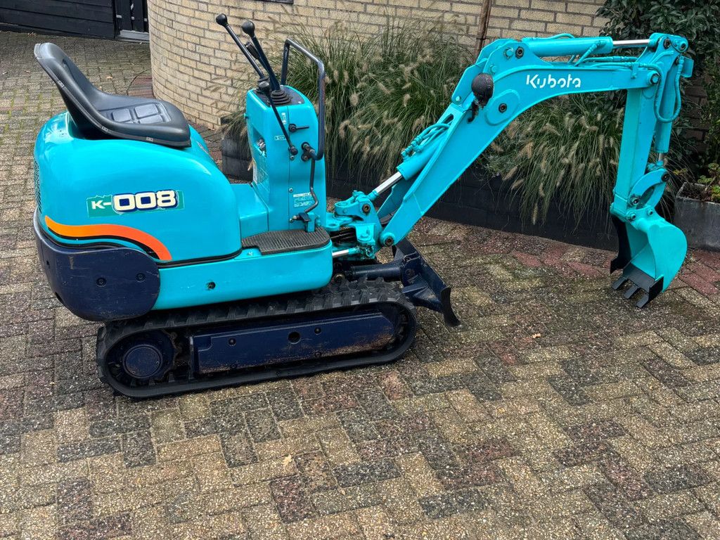Kubota K-008 gebruikte minigraver 3cil. Diesel 800kg