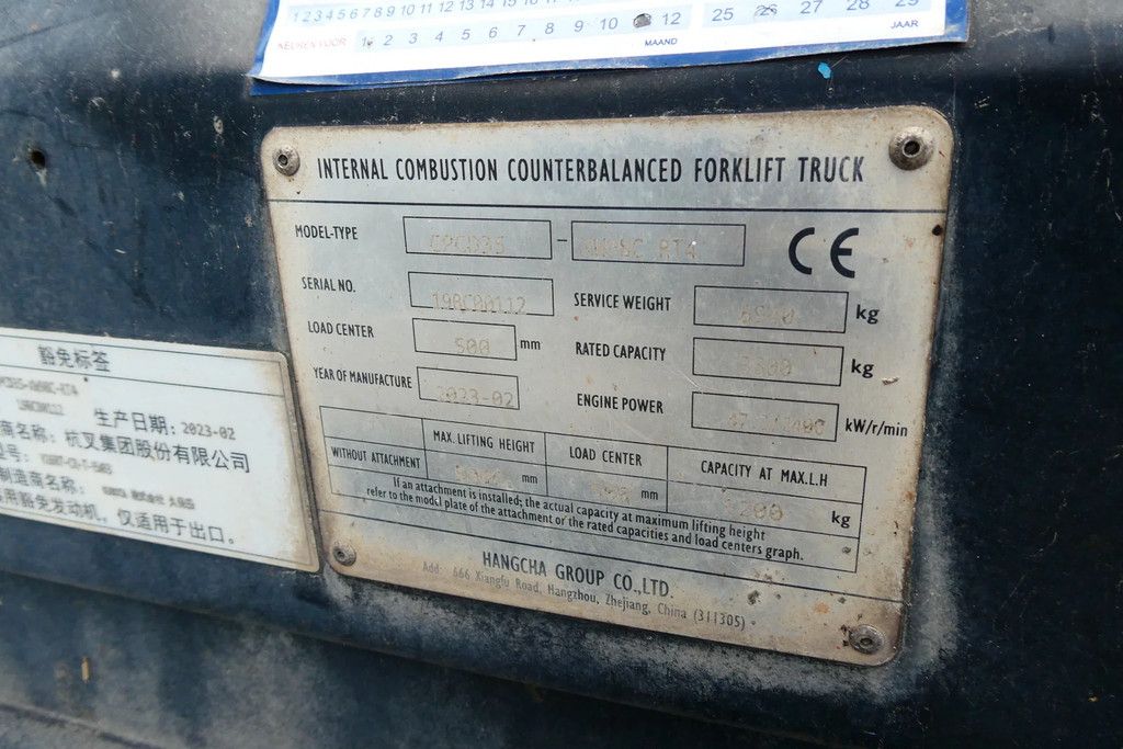 Hangcha CPCD35 manitou 35