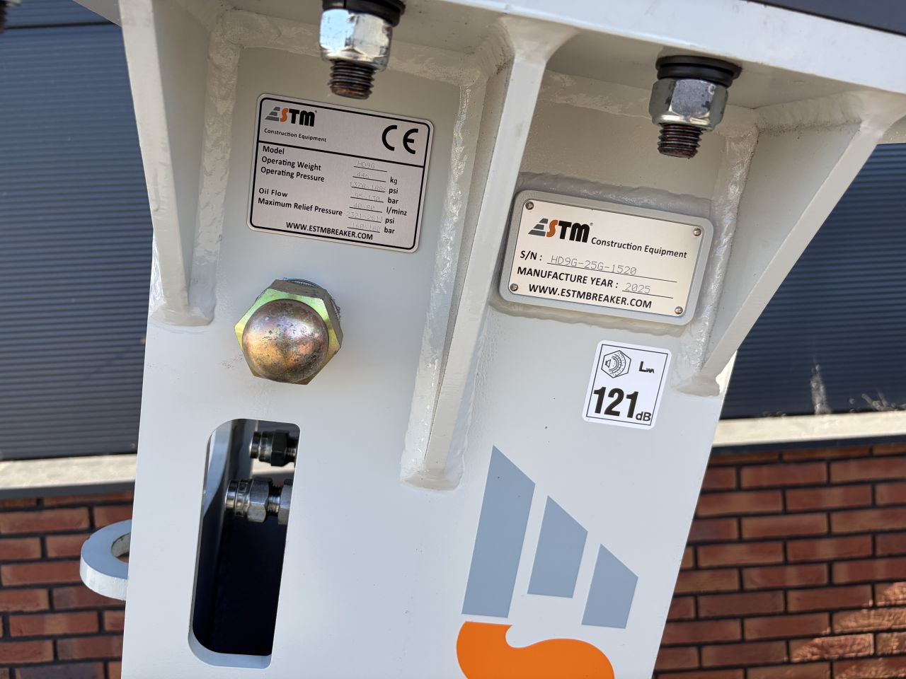 ESTM HD9G hydraulische sloophamer met S45 Snelwissel aansluiting