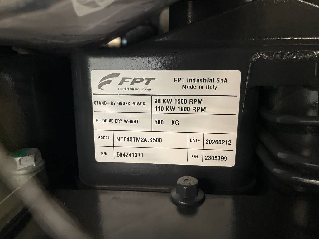 Iveco NEF45TM2A - 110 kVA Generator - DPX-19791