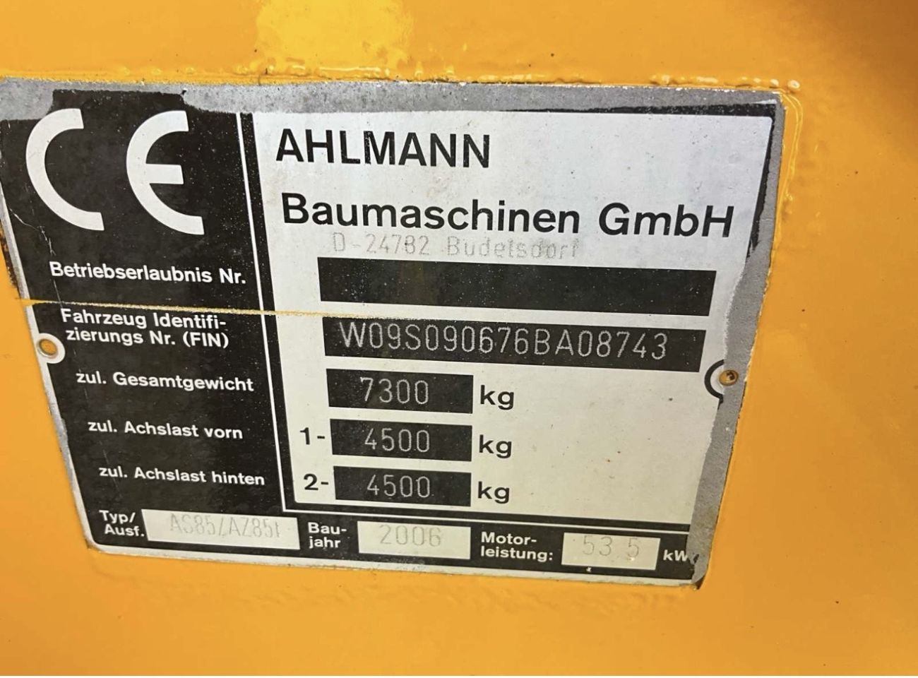 Ahlmann AZ 85 T