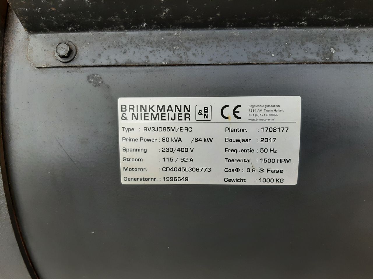 3x John Deere motor met generatoren mecc alte en stamford